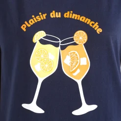 Kort nachthemd met 'cocktail' print