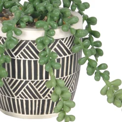 Kunstplant en pot in cement