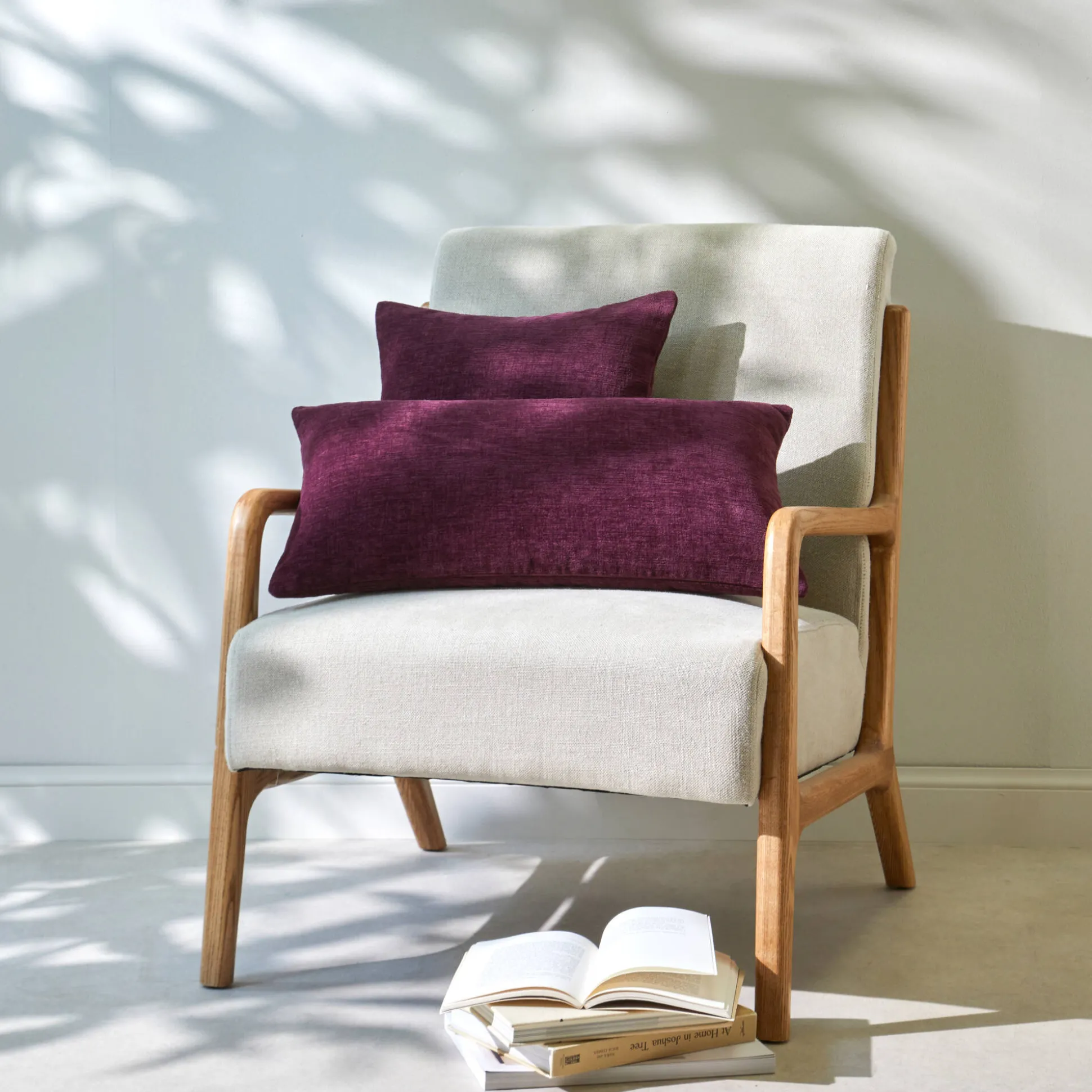 Kussenhoes in chenille - set van 2