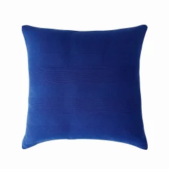 Kussenhoes in effen katoen met artisanaal weefsel - set van 2
