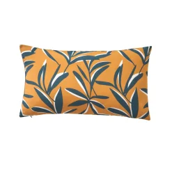 Kussenhoes met bladerenprint