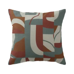 Kussenhoes met 'geometrische' print - set van 2