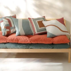 Kussenhoes met 'geometrische' print - set van 2