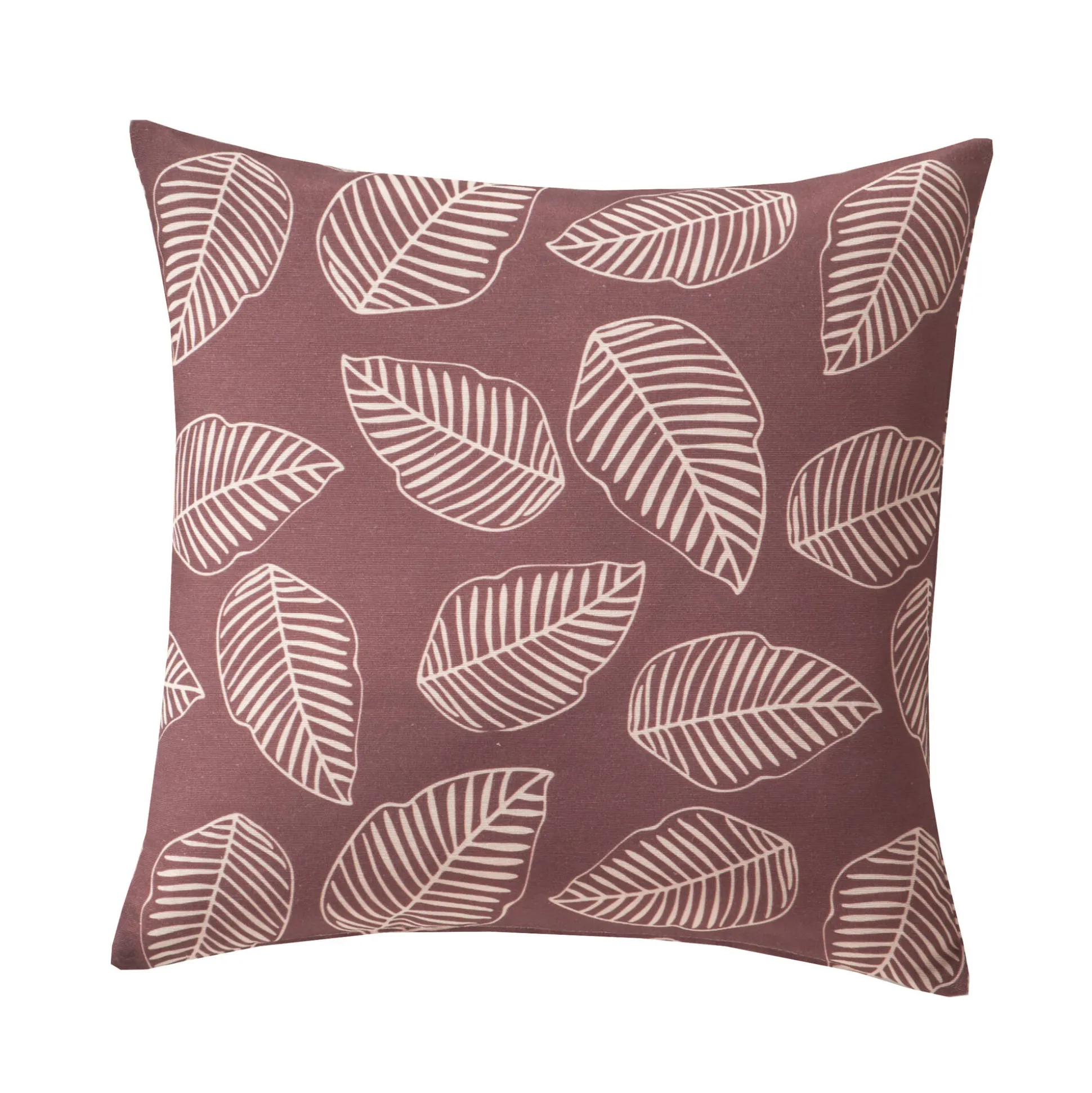 Kussenhoes met kleine bladerenprint - set van 2