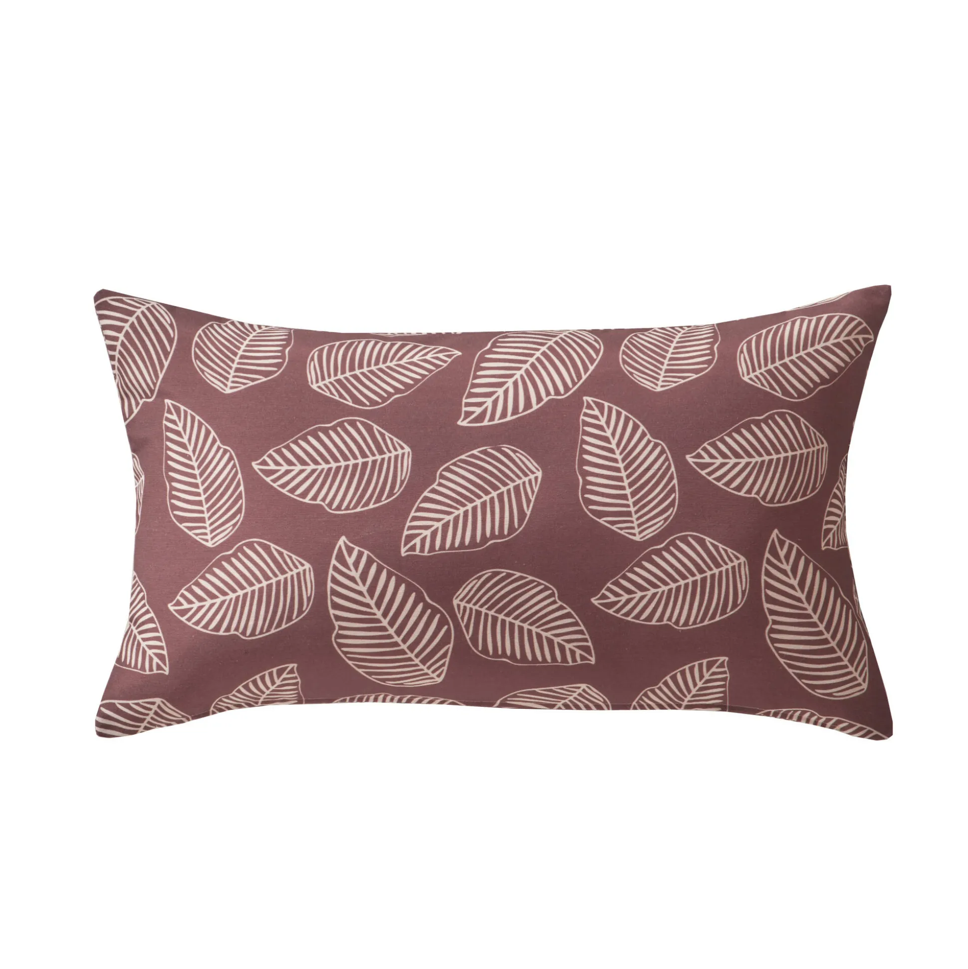Kussenhoes met kleine bladerenprint - set van 2