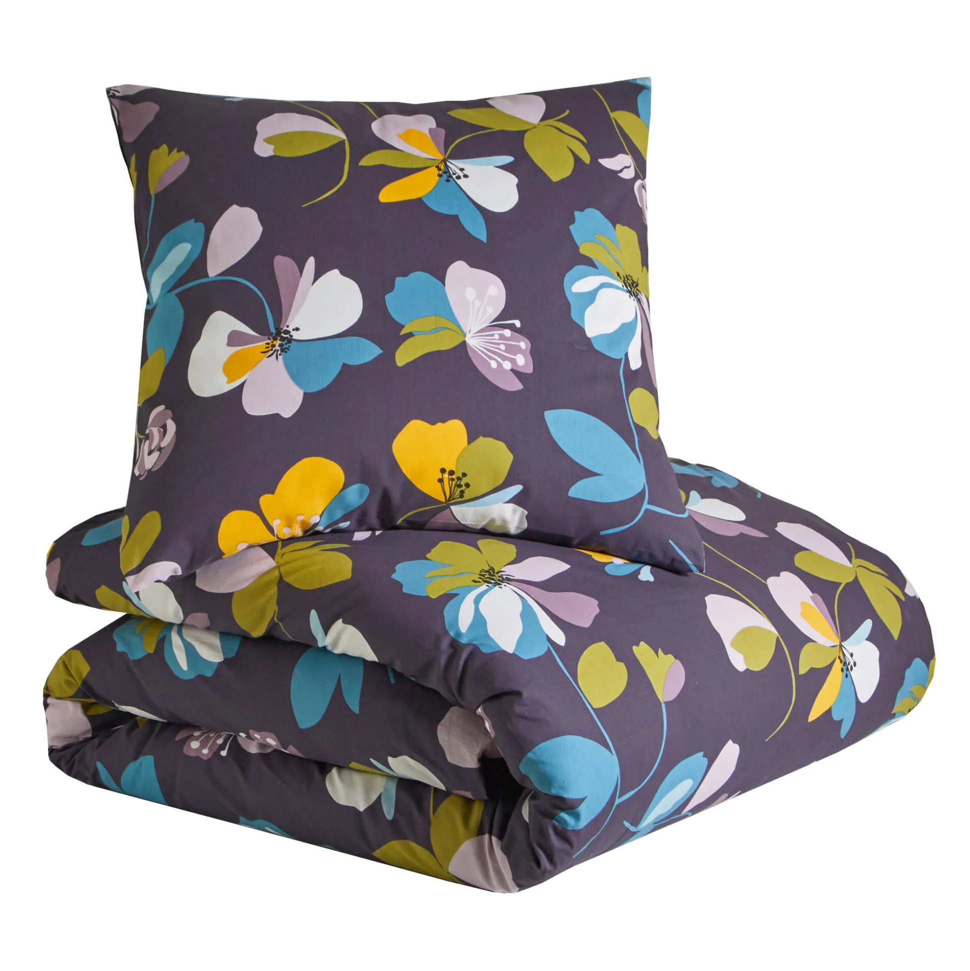 Lakenset Soizic met bloemenprint, in katoen