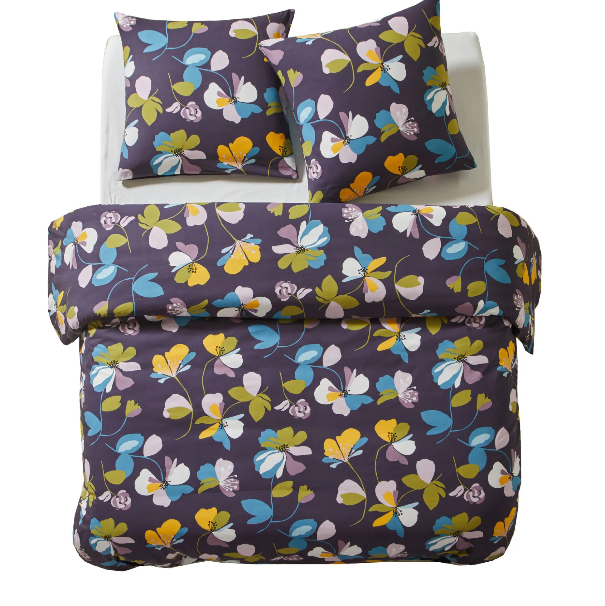 Lakenset Soizic met bloemenprint, in katoen