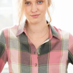 Lang hemd in flanel met grote ruiten