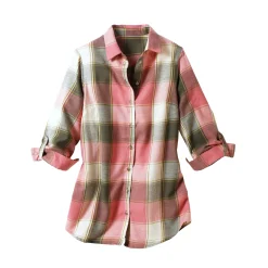 Lang hemd in flanel met grote ruiten