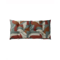 Lang vloerkussen met 'geometrische' print