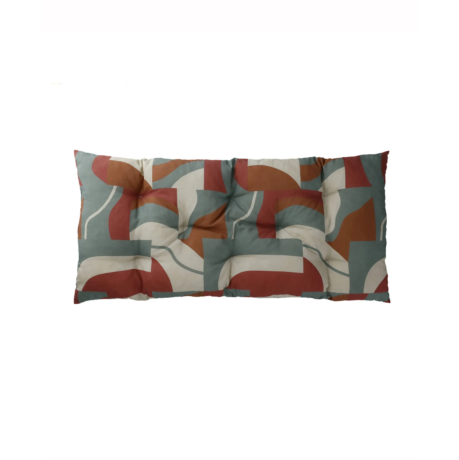 Lang vloerkussen met 'geometrische' print