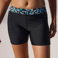 Lange bikinishort met bedrukte tailleband Upala