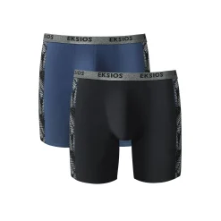 Lange boxer, bedrukt opzij, shortmodel - set van 2