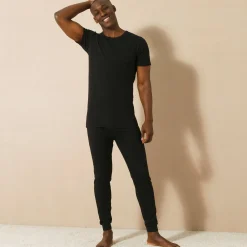Lange legging in molton - set van 2