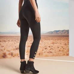 Legging, boutons fantaisie