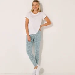 Legging in jerseytricot met grafische print