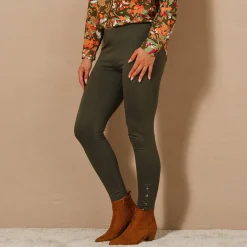 Legging met fantasieknopen