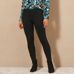 Legging met fantasieknopen