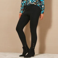 Legging met fantasieknopen