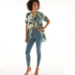 Legging met hoge taille, platte buik
