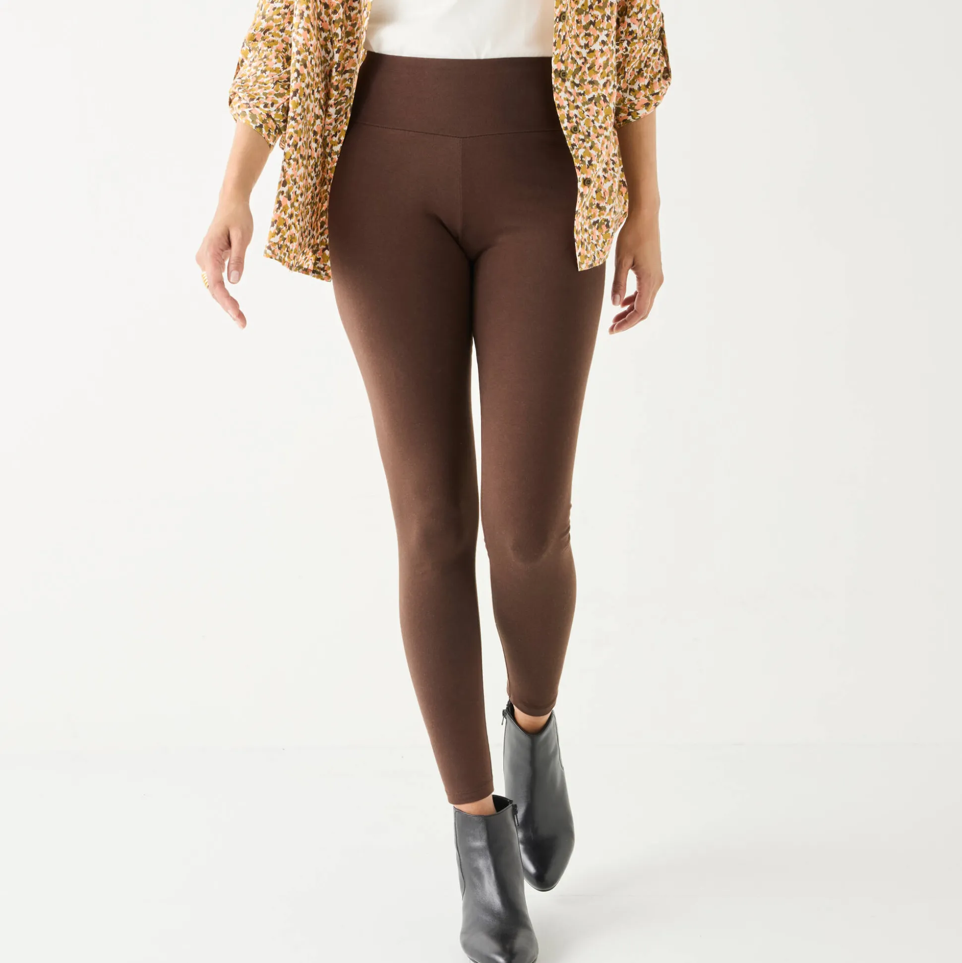 Legging met hoge taille, platte buik