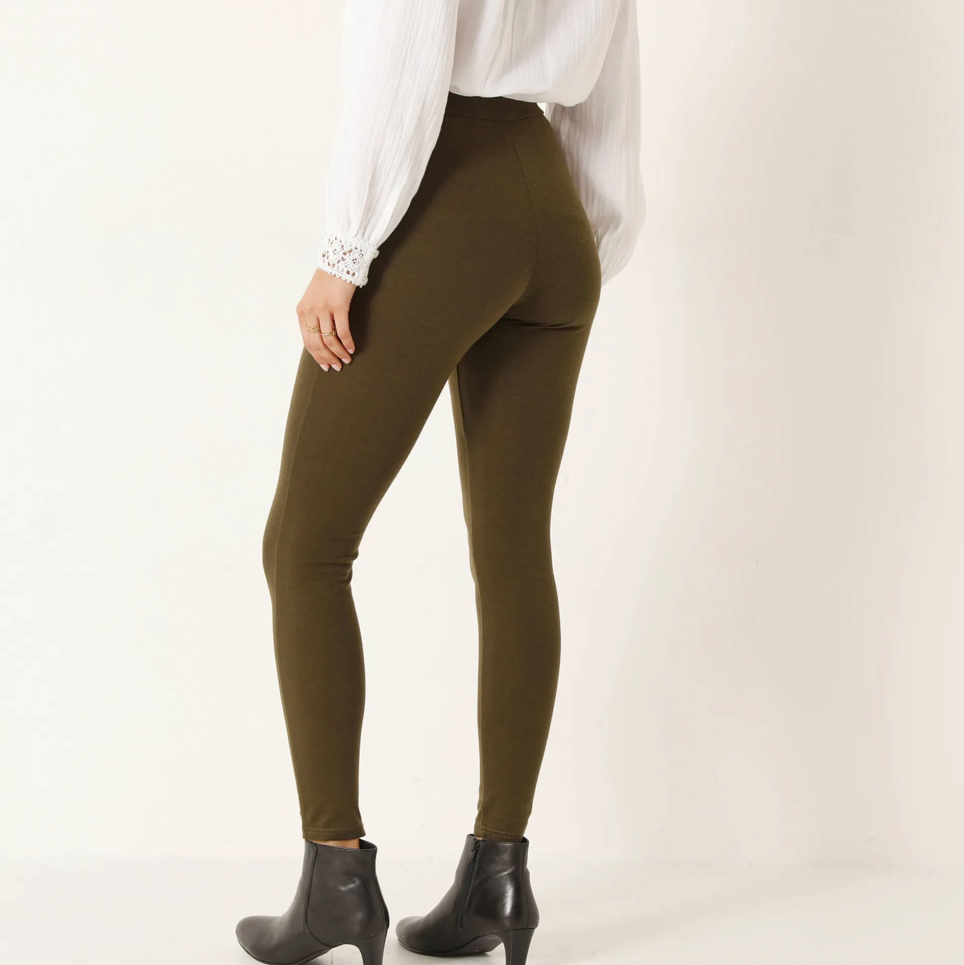 Legging met knooppandeffect, elastische taille