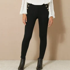 Legging met knooppandeffect, elastische taille