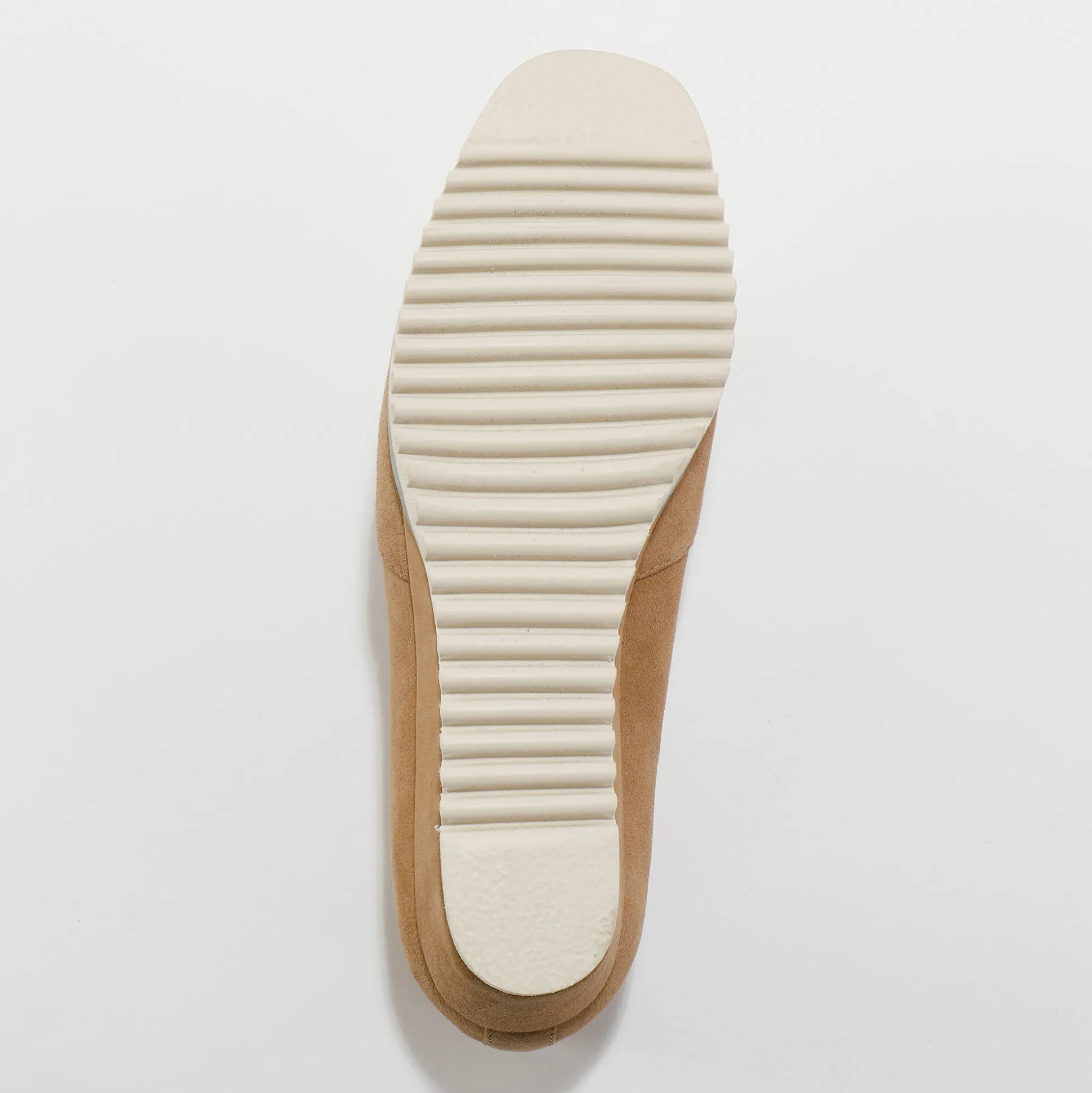 Leren ballerina's met sleehak - marine