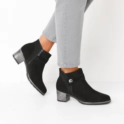 Leren boots met hak