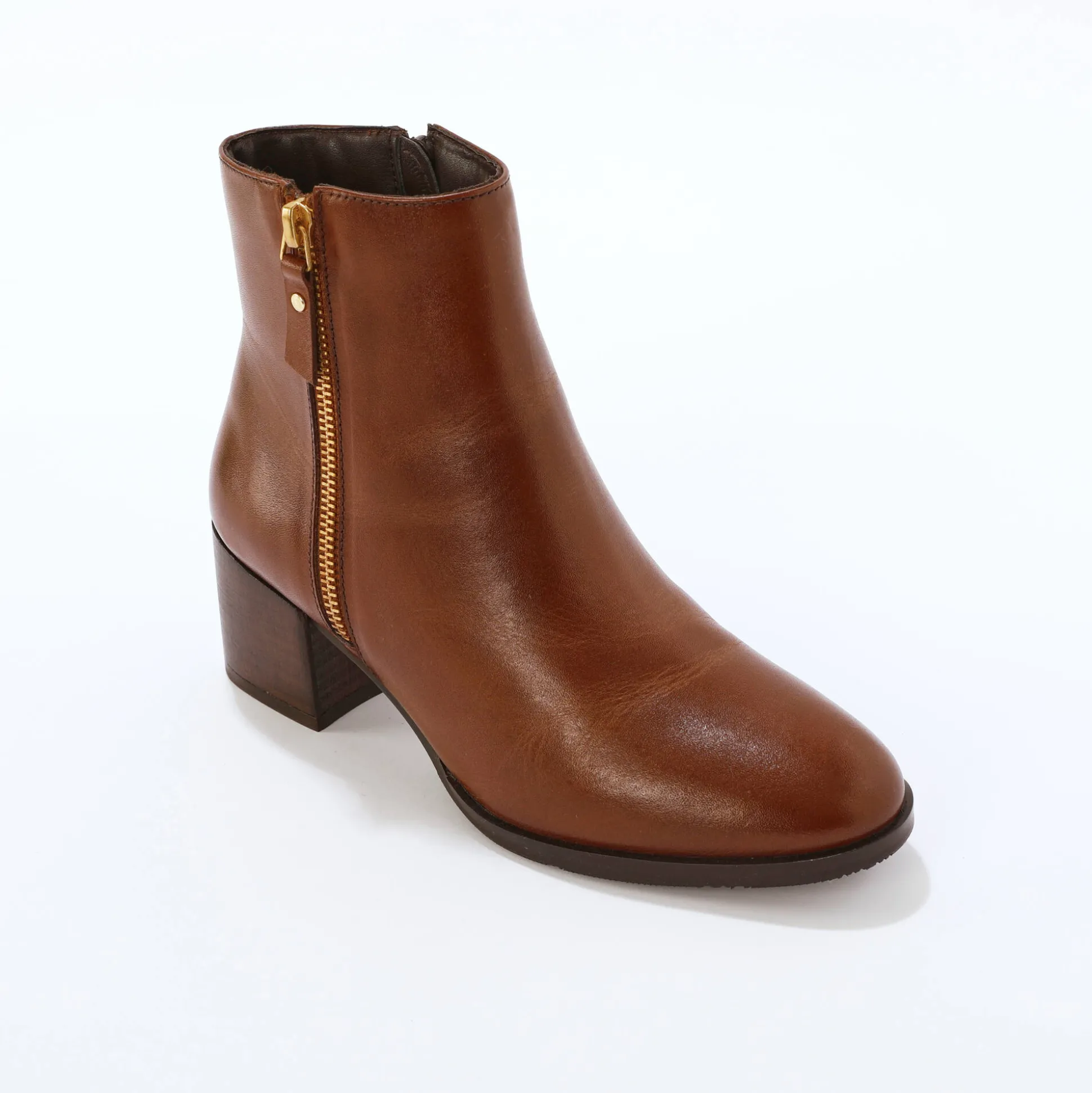Leren boots met rits