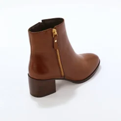 Leren boots met rits