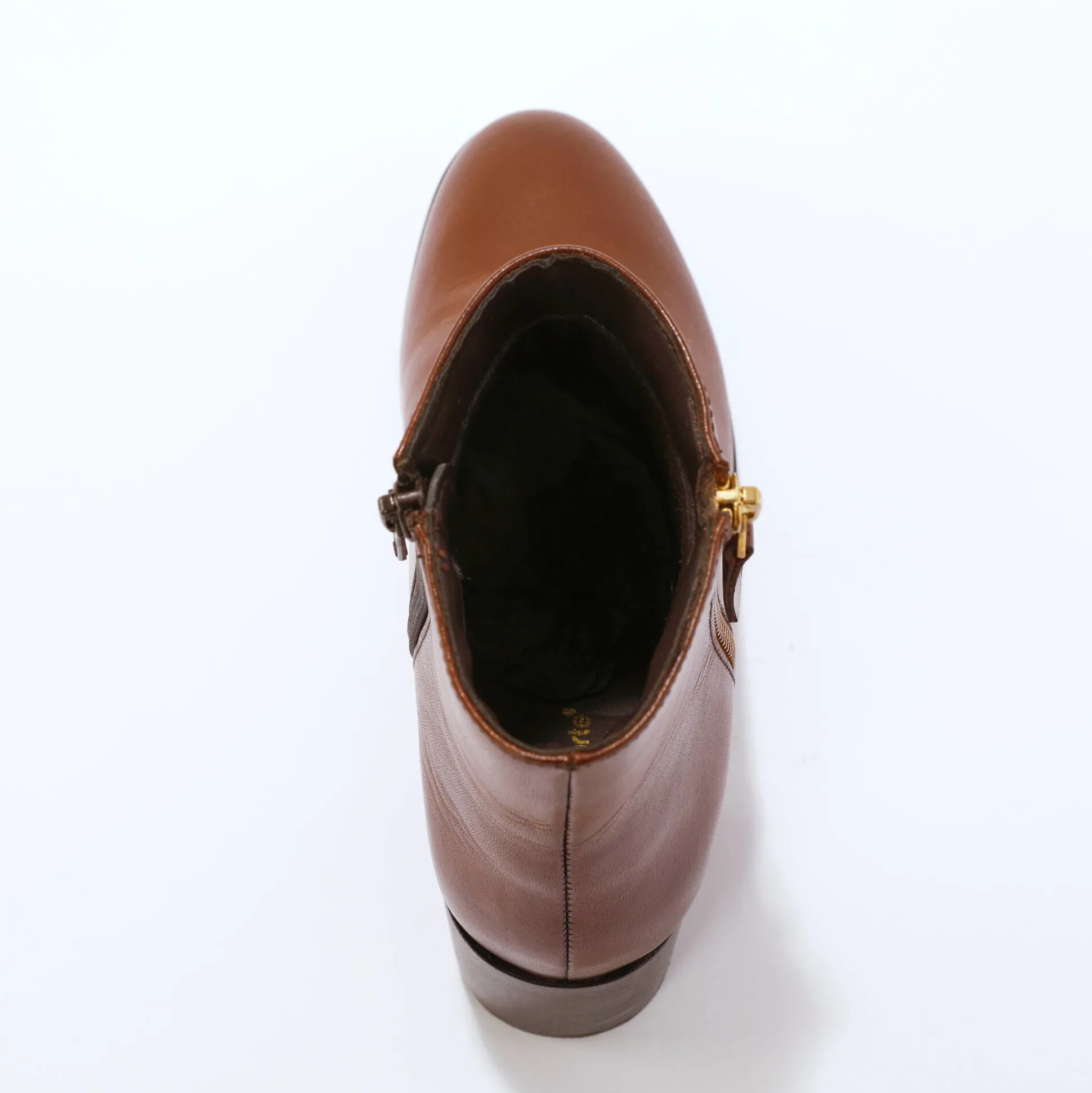 Leren boots met rits