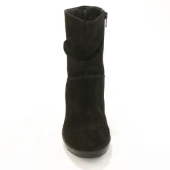 Leren boots met sleehak