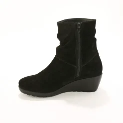 Leren boots met sleehak