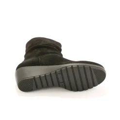 Leren boots met sleehak
