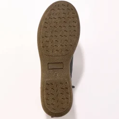 Leren boots met veters en rits