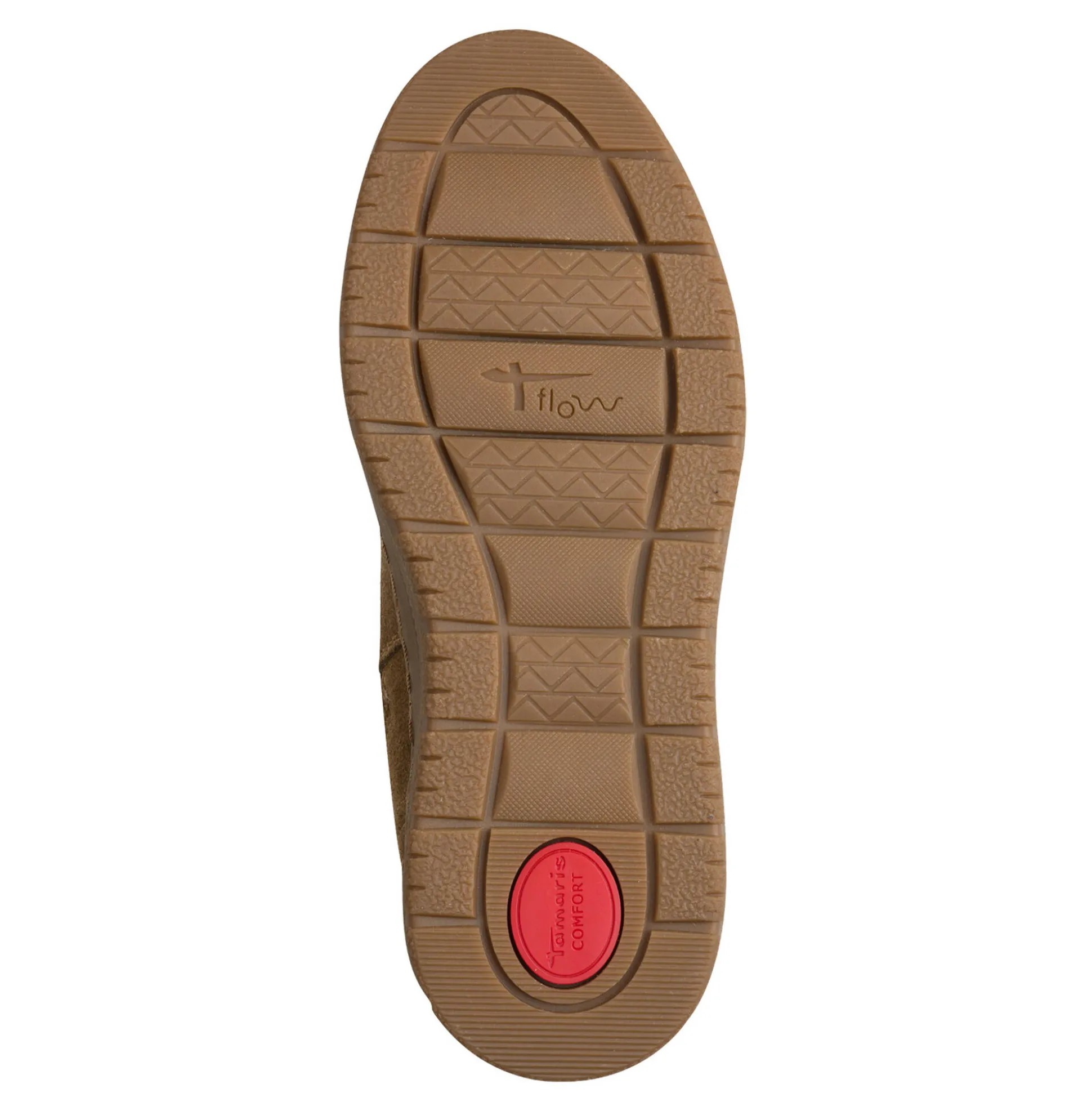Leren boots met veters en comfortbreedte, karamelkleur
