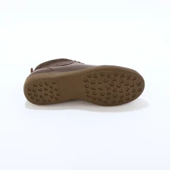 Leren boots met veters en rits