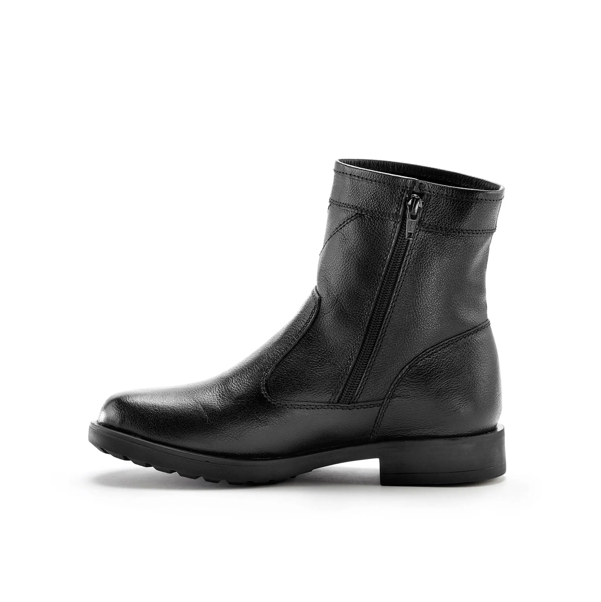 Leren boots met wollen voering - tot maat 46
