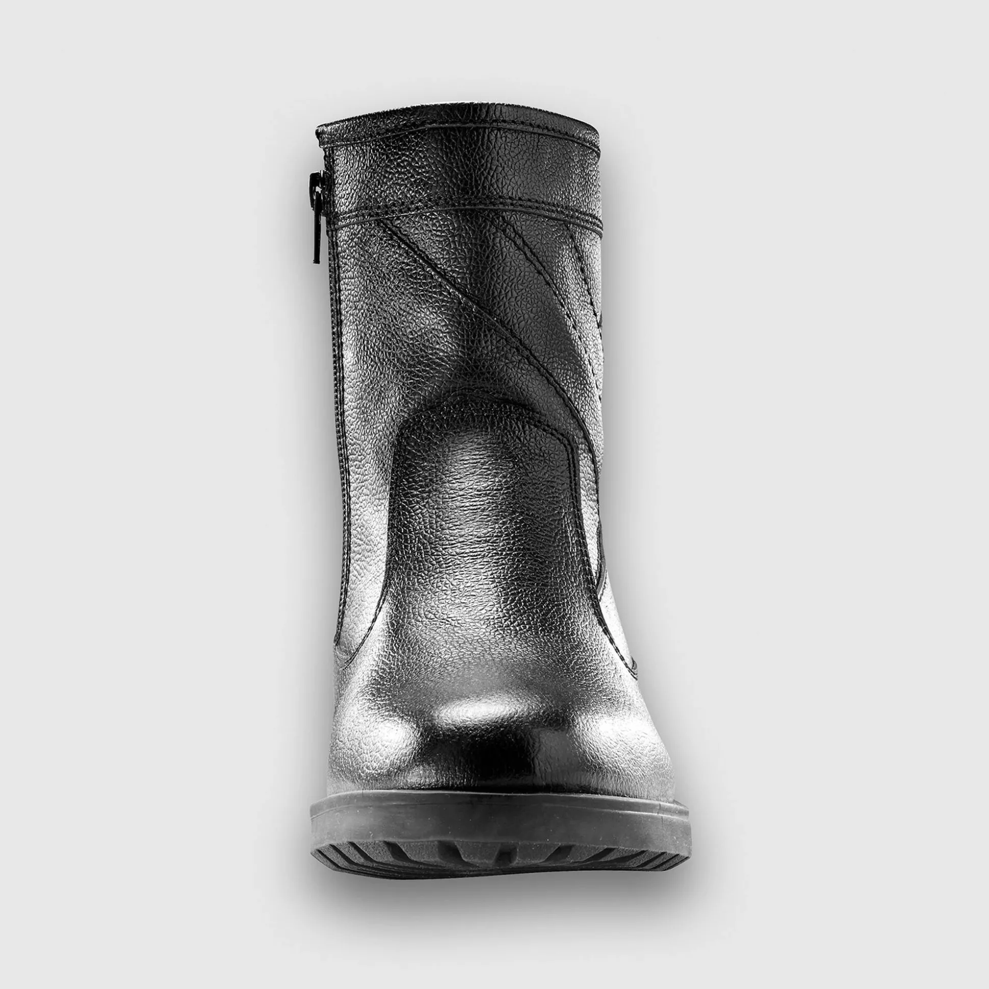 Leren boots met wollen voering - tot maat 46