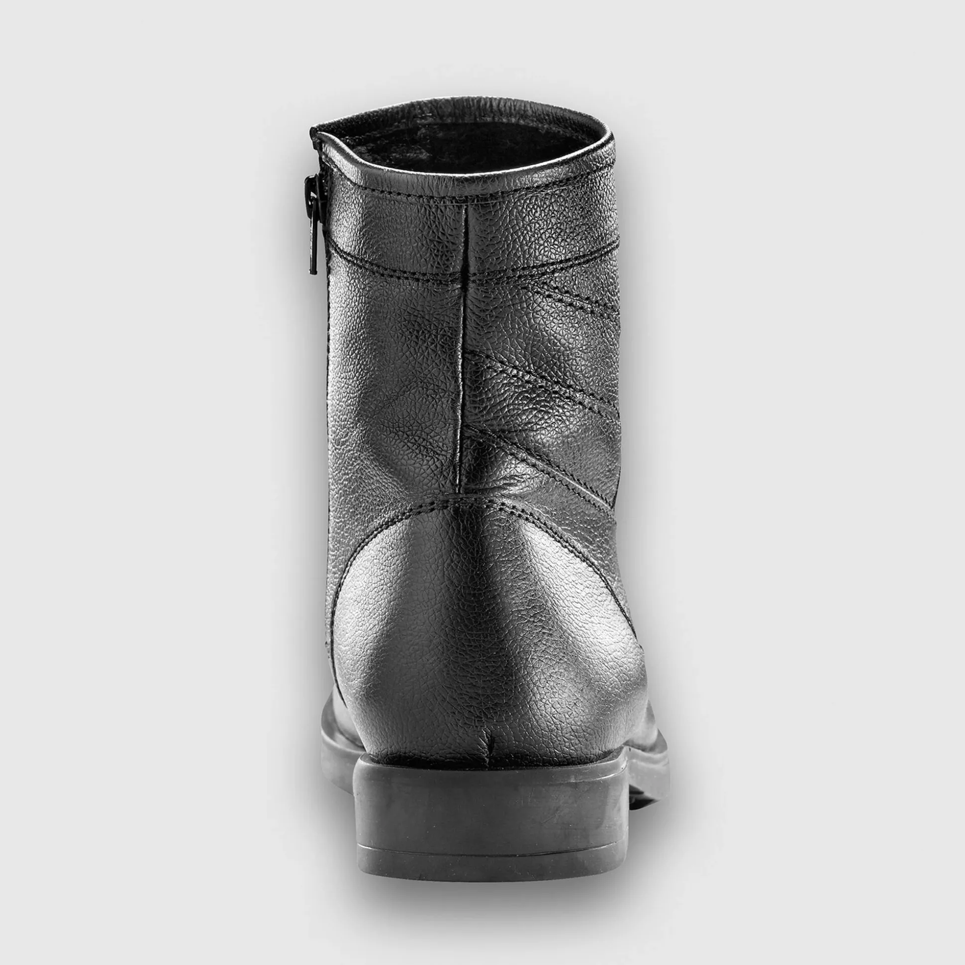 Leren boots met wollen voering - tot maat 46