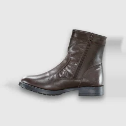 Leren boots met wollen voering - tot maat 46