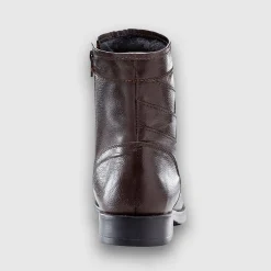 Leren boots met wollen voering - tot maat 46