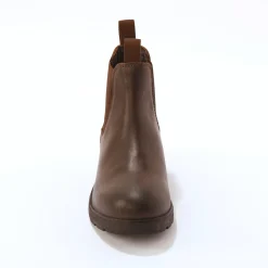 Leren Chelsea boots, elastische zijkanten en dikke zool