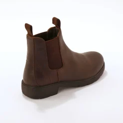 Leren Chelsea boots, elastische zijkanten en dikke zool