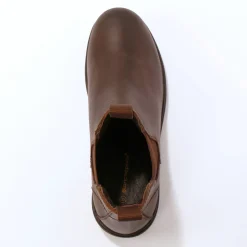 Leren Chelsea boots, elastische zijkanten en dikke zool