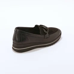 Leren mocassins, breed model