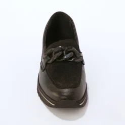 Leren mocassins, breed model