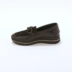 Leren mocassins, breed model