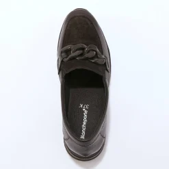 Leren mocassins, breed model